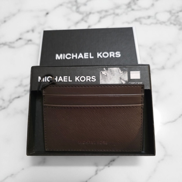 Michael Kors Brown Card Holder - Picture 1 of 5